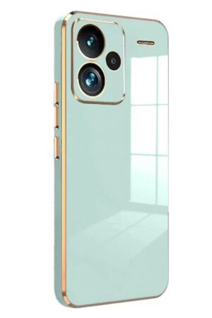 Xiaomi Redmi Note 13 Pro Plus Kılıf Volet Silikon - Açık Yeşil-(5796)