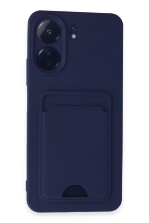 Xiaomi Redmi 13C Kılıf Kelvin Kartvizitli Silikon - Lacivert-(5796)