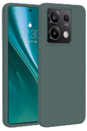 Xiaomi Redmi Note 13 4G Kılıf First Silikon - Koyu Yeşil-(5796)