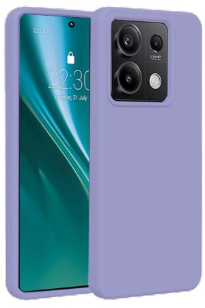 Xiaomi Redmi Note 13 Pro 4G Kılıf First Silikon - Lila-(5796)
