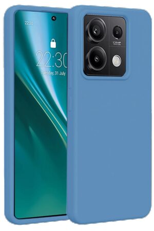 Xiaomi Redmi Note 13 Pro 4G Kılıf First Silikon - Mavi-(5796)