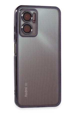 Xiaomi Redmi Note 11E Kılıf Lensli Silikon - Mor-(5796)