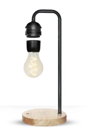 XF01 Ampul Görünümlü Kablosuz Şarj Özellikli Gece Lambası - Siyah-(5796)