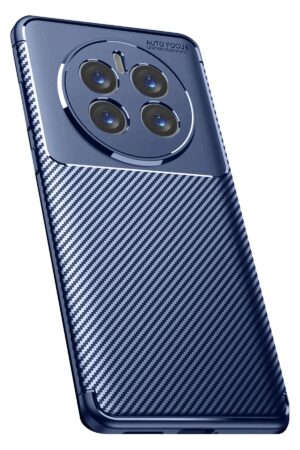 Realme 12 Pro Plus Kılıf Auto Focus Karbon Kapak - Lacivert-(5796)