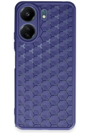 Xiaomi Redmi 13C Kılıf Petek Silikon Kapak - Lacivert-(5796)