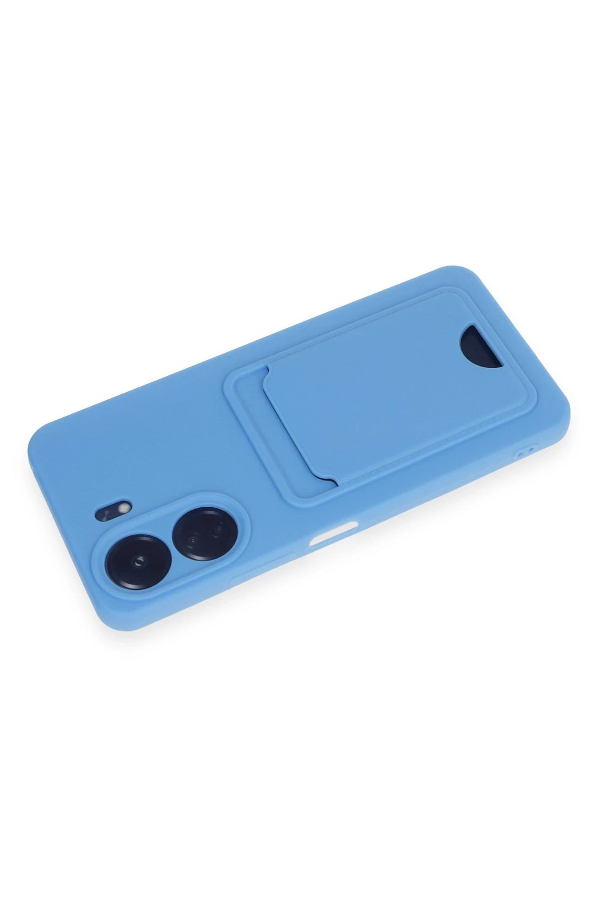 Xiaomi Redmi 13C Kılıf Kelvin Kartvizitli Silikon - Mavi-(5796) - Görsel 3