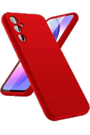 Samsung Galaxy A24 4G Kılıf First Silikon - Kırmızı-(5796)