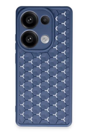 Realme C65 Kılıf Petek Silikon Kapak - Lacivert-(5796)