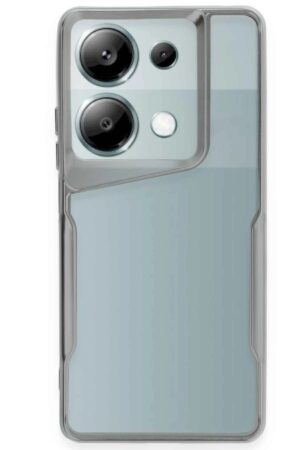 Xiaomi Redmi Note 13 Pro 4G Kılıf Boyi Silikon Kapak - Gümüş-(5796)