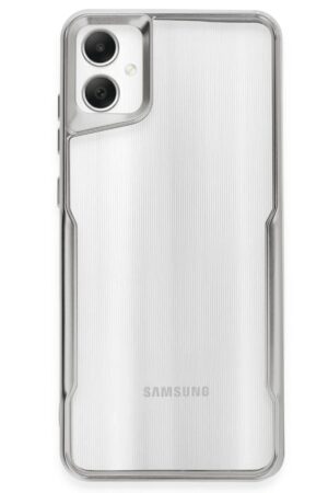 Samsung Galaxy A05 Kılıf Boyi Silikon Kapak - Gümüş-(5796)