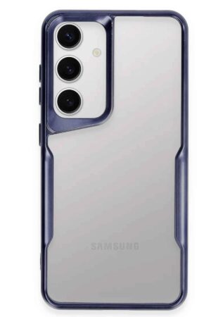 Samsung Galaxy S24 Kılıf Boyi Silikon Kapak - Lacivert-(5796)