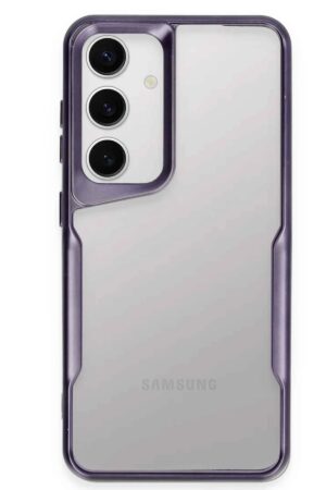 Samsung Galaxy S24 Kılıf Boyi Silikon Kapak - Derin Mor-(5796)