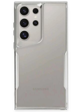 Samsung Galaxy S24 Ultra Kılıf Boyi Silikon Kapak - Gümüş-(5796)