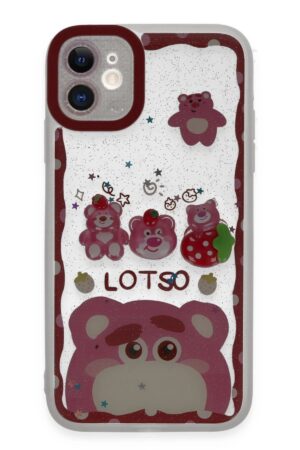 iPhone 11 Kılıf Sweet Desenli Silikon Kapak - Pembe-(5796)