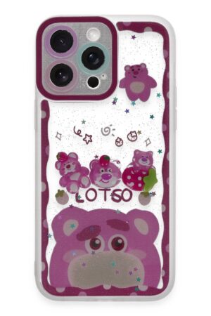 iPhone 14 Pro Max Kılıf Sweet Desenli Silikon Kapak - Pembe-(5796)