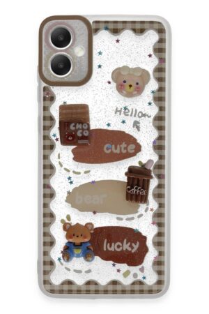 Samsung Galaxy A05 Kılıf Sweet Desenli Silikon Kapak - Şeffaf-(5796)
