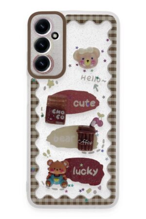 Samsung Galaxy A25 5G Kılıf Sweet Desenli Silikon Kapak - Şeffaf-(5796)