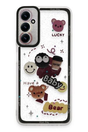 Samsung Galaxy A14 4G Kılıf Sweet Desenli Silikon Kapak - Sarı-(5796)