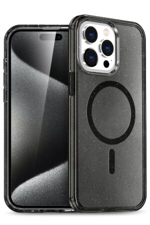 iPhone 14 Pro Kılıf Star Magsafe Kapak - Siyah-(5796)