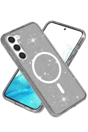 Samsung Galaxy S23 Kılıf Glow Magsafe Kapak - Siyah-(5796)