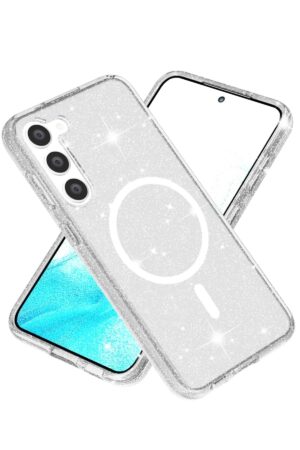 Samsung Galaxy S23 Kılıf Glow Magsafe Kapak - Şeffaf-(5796)