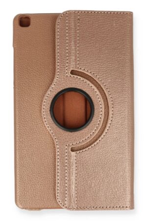 Samsung Galaxy Tab A9 Kılıf 360 Tablet Deri Kılıf - Rose Gold-(5796)