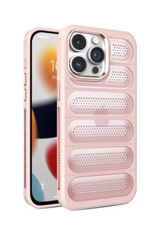 iPhone 14 Pro Max Kılıf Airmax Silikon Kapak - Pembe-(5796)