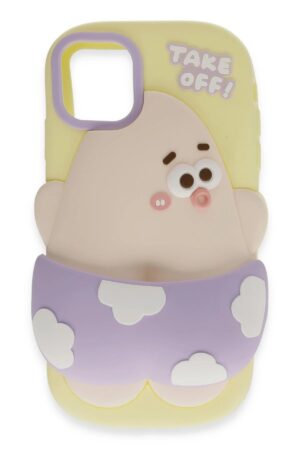 iPhone 11 Kılıf Poky Karakter Silikon Kapak - Desen 5-(5796)