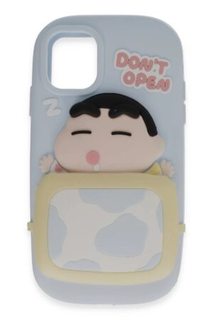 iPhone 12 Kılıf Poky Karakter Silikon Kapak - Desen 3-(5796)