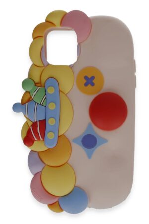 iPhone 12 Kılıf Poky Karakter Silikon Kapak - Desen 7-(5796)