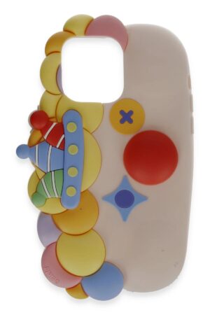 iPhone 15 Kılıf Poky Karakter Silikon Kapak - Desen 7-(5796)