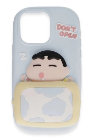 iPhone 15 Pro Kılıf Poky Karakter Silikon Kapak - Desen 3-(5796)