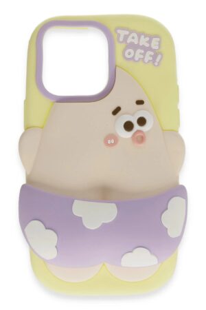 iPhone 15 Pro Kılıf Poky Karakter Silikon Kapak - Desen 5-(5796)