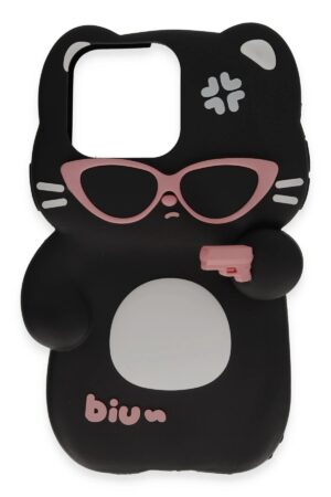 iPhone 15 Pro Max Kılıf Poky Karakter Silikon Kapak - Desen 1-(5796)