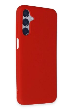 Samsung Galaxy M15 Kılıf First Silikon - Kırmızı-(5796)