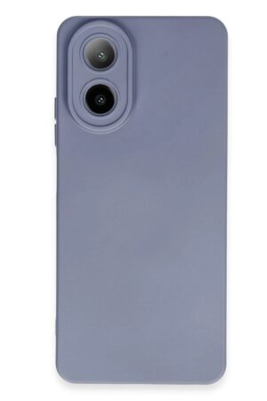 Oppo A38 Kılıf Nano içi Kadife Silikon - Gri-(5796)