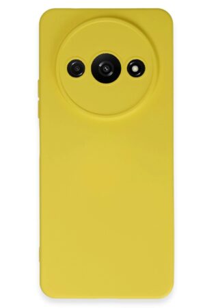 Xiaomi Redmi A3 4G Kılıf Nano içi Kadife Silikon - Sarı-(5796)