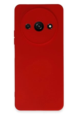 Xiaomi Redmi A3 4G Kılıf Nano içi Kadife Silikon - Kırmızı-(5796)