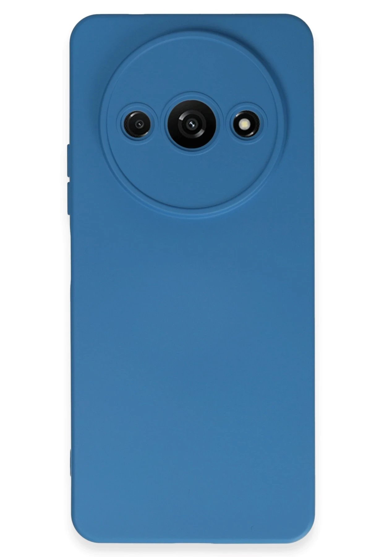 Xiaomi Redmi A3 4G Kılıf Nano içi Kadife Silikon - Mavi-(5796)