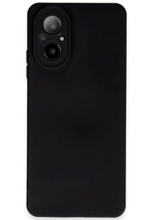 Realme 12 Lite Kılıf Nano içi Kadife Silikon - Siyah-(5796)