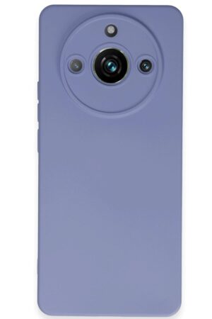 Realme 11 Pro Kılıf Nano içi Kadife Silikon - Lila-(5796)