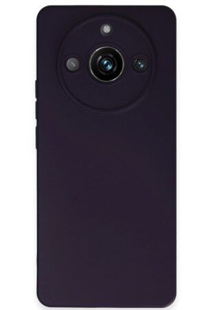 Realme 11 Pro Kılıf Nano içi Kadife Silikon - Mor-(5796)