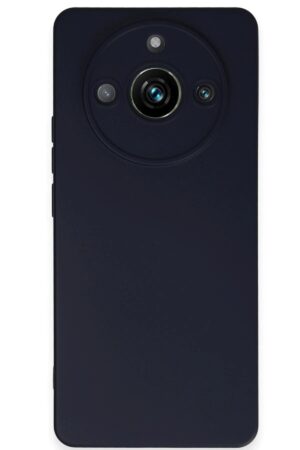 Realme 11 Pro Kılıf Nano içi Kadife Silikon - Lacivert-(5796)
