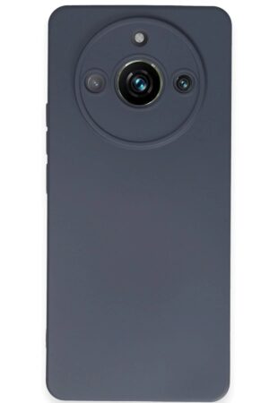 Realme 11 Pro Kılıf Nano içi Kadife Silikon - Gri-(5796)