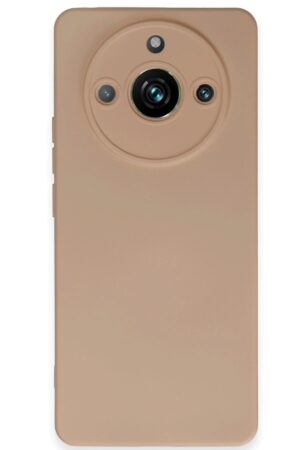 Realme 11 Pro Kılıf Nano içi Kadife Silikon - Pudra-(5796)
