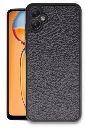 Samsung Galaxy A05 Kılıf Aras Deri Kapak - Siyah-(5796)