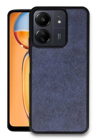Xiaomi Redmi 13C Kılıf Aras Deri Kapak - Lacivert-(5796)