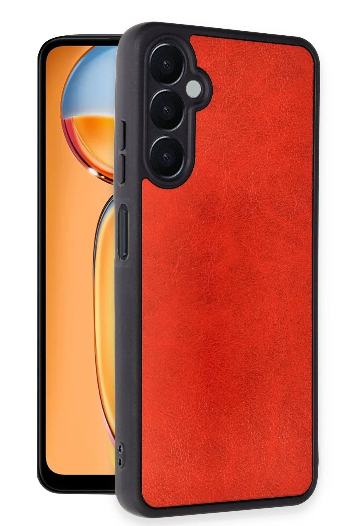 Samsung Galaxy M15 Kılıf Aras Deri Kapak - Kırmızı-(5796) - Görsel 2