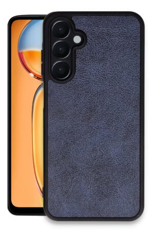 Samsung Galaxy M15 Kılıf Aras Deri Kapak - Lacivert-(5796)