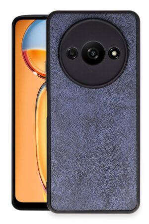 Xiaomi Redmi A3 4G Kılıf Aras Deri Kapak - Lacivert-(5796)